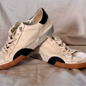 Cream and Black Sneakers